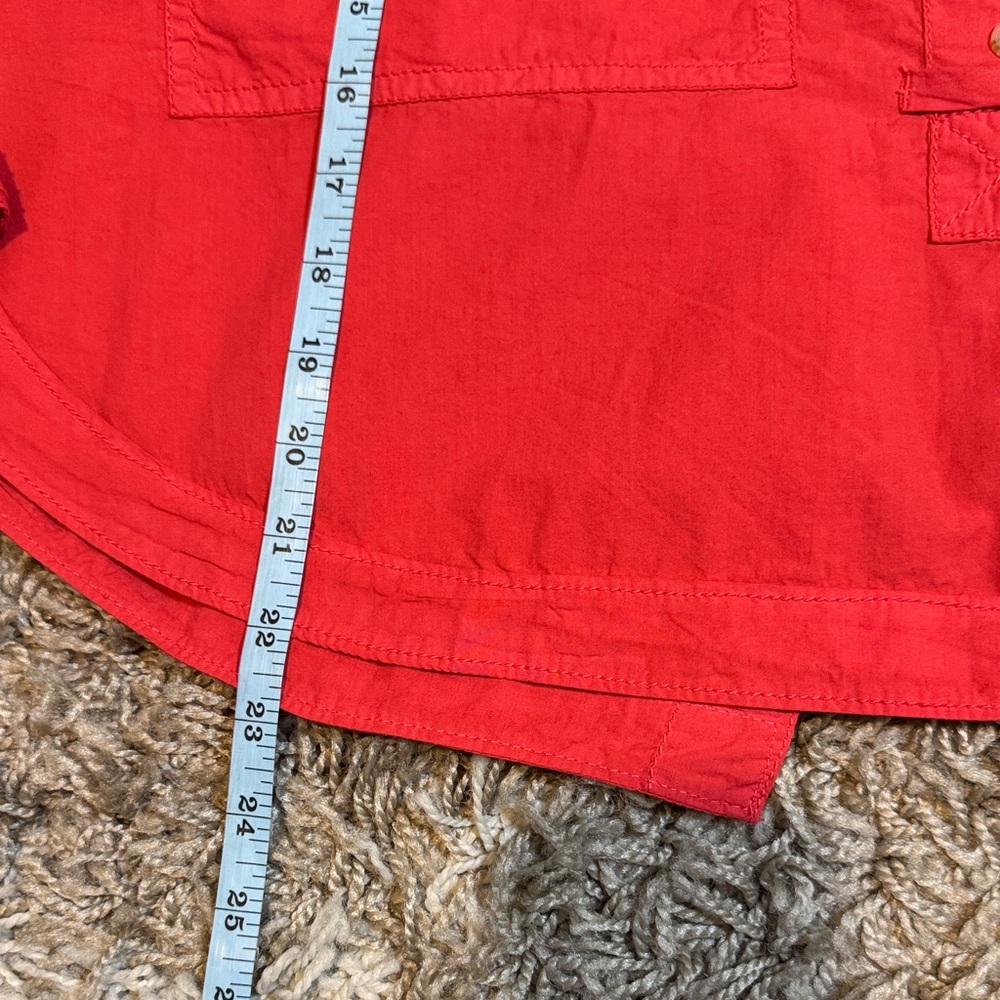 Pilcro Anthropologie Back Split Oversized Cotton Shirt size Large - Picture 15 of 16